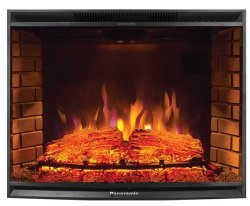 Каминокомплект Interflame Памир сланец коньячный дуб с очагом Panoramic 33 LED FX
