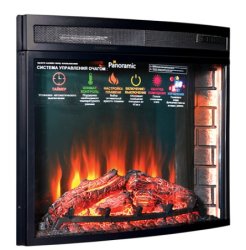 Каминокомплект Interflame Экстер средний дуб с очагом Panoramic 28 LED FX