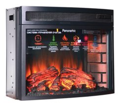 Каминокомплект Interflame Экстерион темный дуб с очагом Panoramic 06 25 LED FX